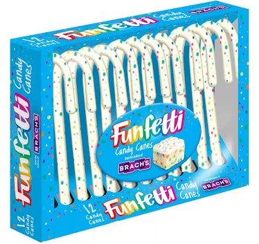 Brach's is selling Funfetti Candy Canes for the 2021 holiday season.