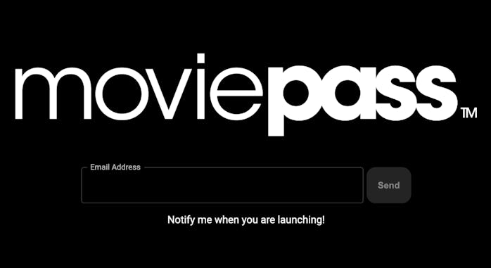 MoviePass reboot logo from new website