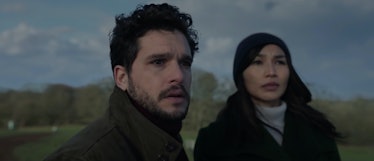 Kit Harington and Gemma Chan in Eternals