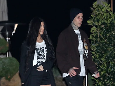 Kourtney Kardashian and Travis Barker's body language, leaving Nobu in Malibu in March 2021, was muc...