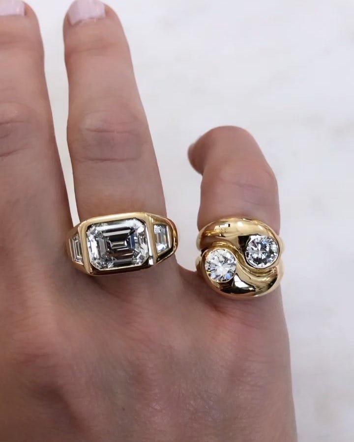 The Chunky Engagement Ring Trend Is Here To Replace Dainty Designs