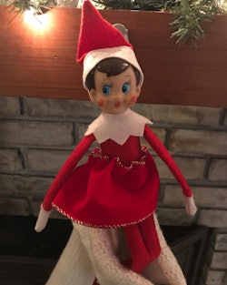 Elf on the Shelf ideas for toddlers can be super easy on Christmas Eve.