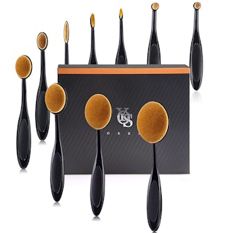 Yoseng Oval Makeup Brushes (Set of 10)