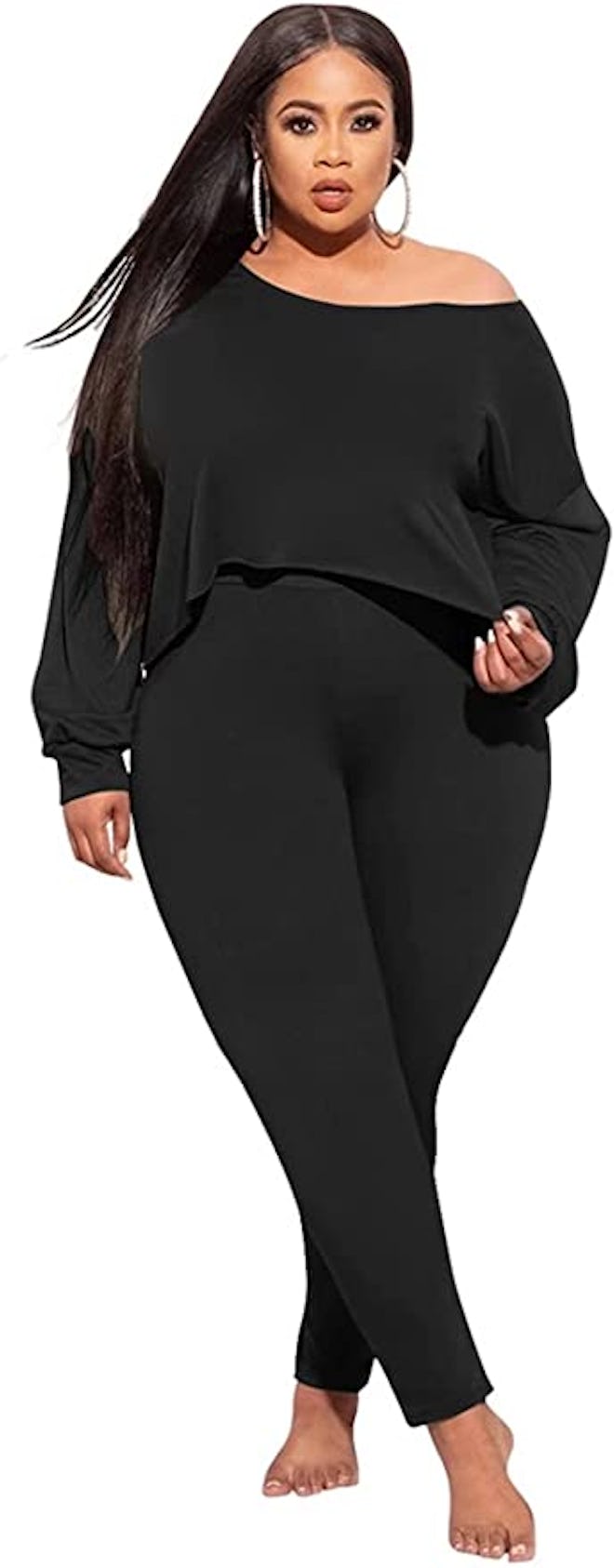 MRSYVES Plus Size 2 Piece Outfit