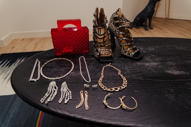 accessories on the table
