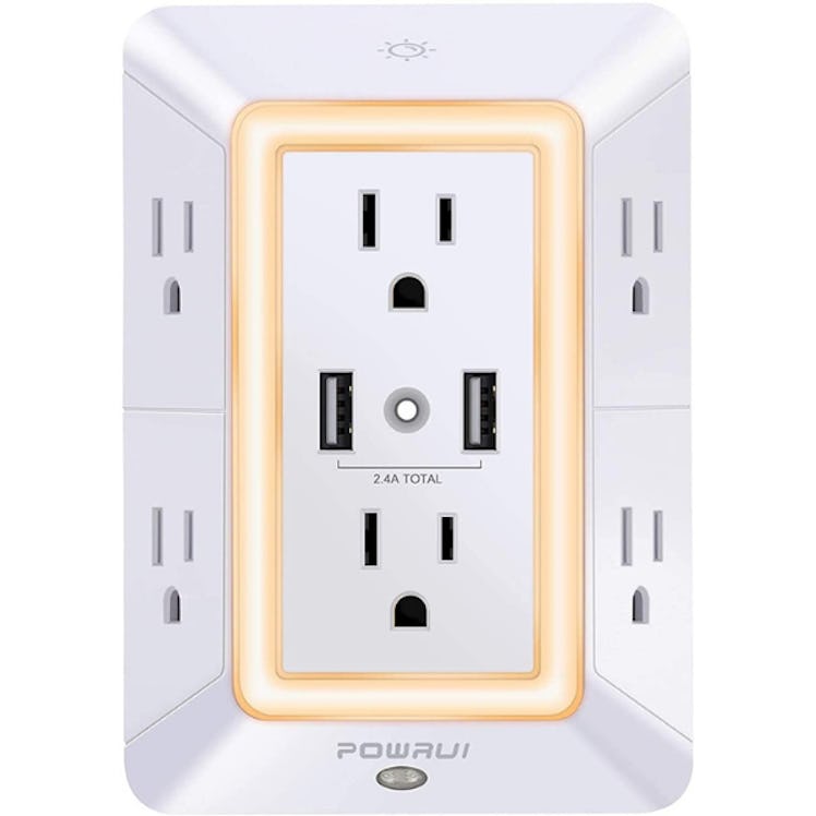 POWRUI USB Outlet Extender