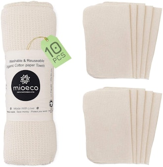 Mioeco Reusable Paper Towels (10-Pack)