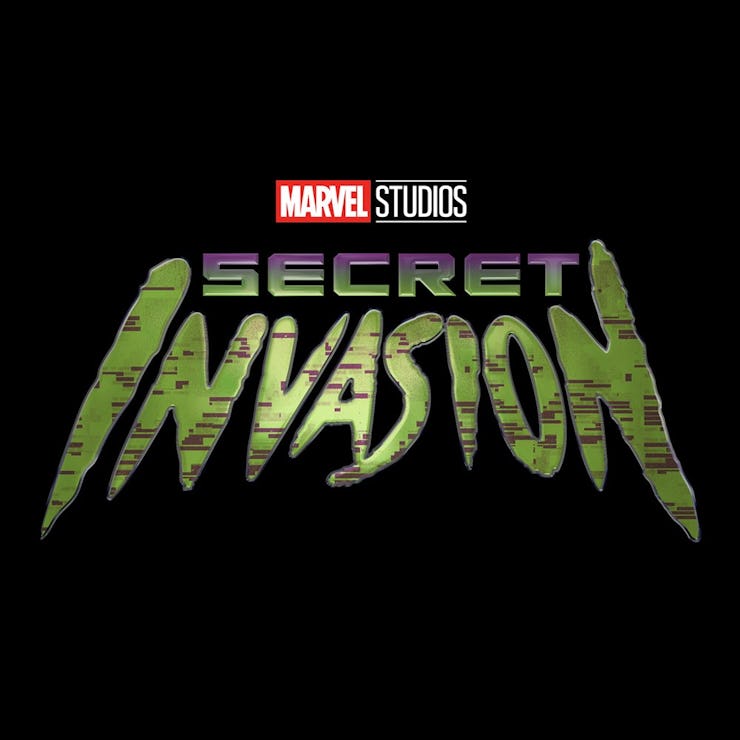 The logo for the new marvel studios tv show secret invasion