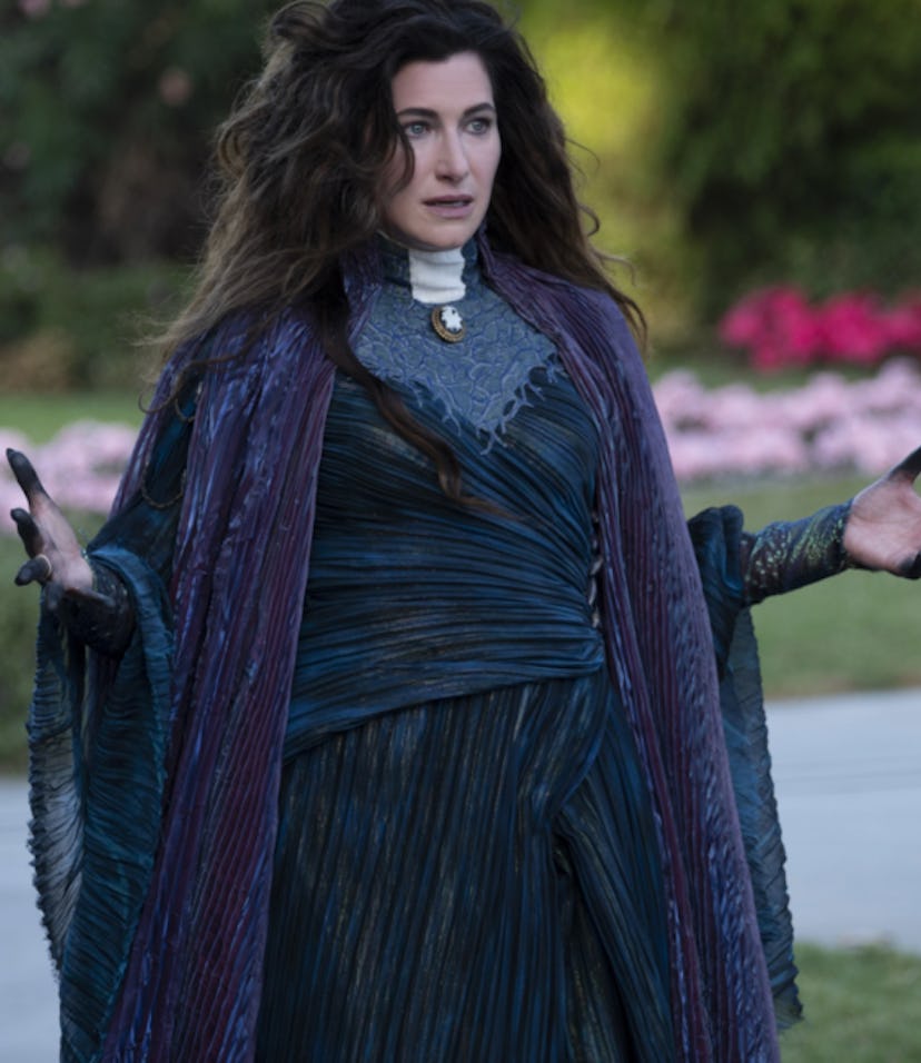 Kathryn Hahn plays Agatha Harkness on Disney+ on 'Wandavision' and her new spinoff series.