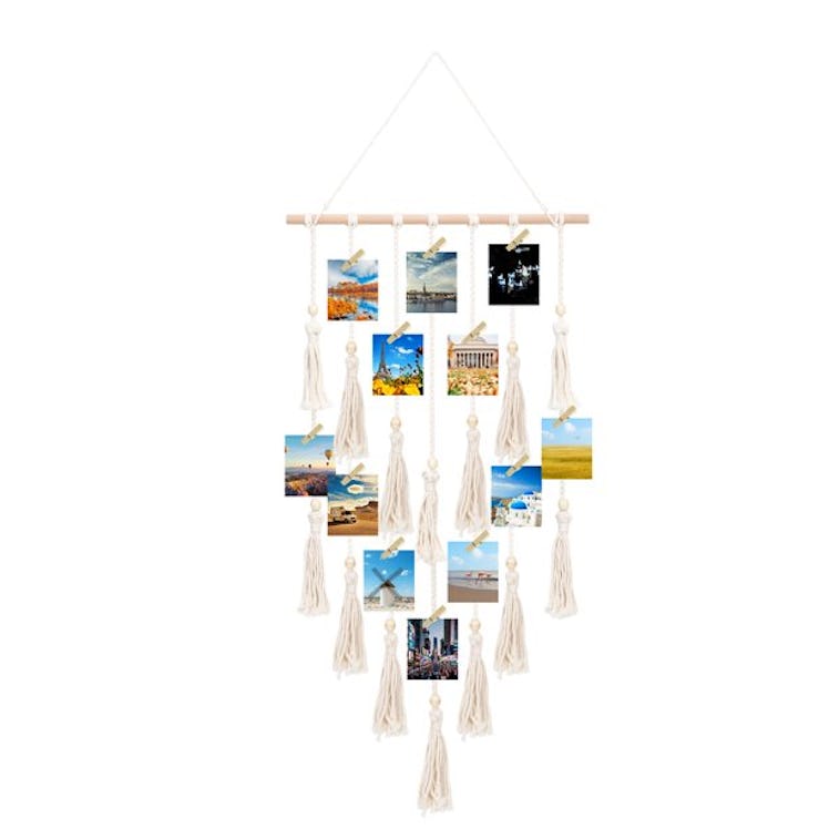 Macrame Hanging Photo Display