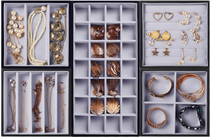 VIEFIN Stackable Jewelry Trays (5-Pack)