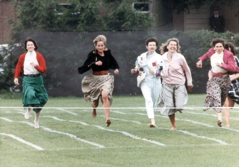 Princess Diana racing and making the royals angry,