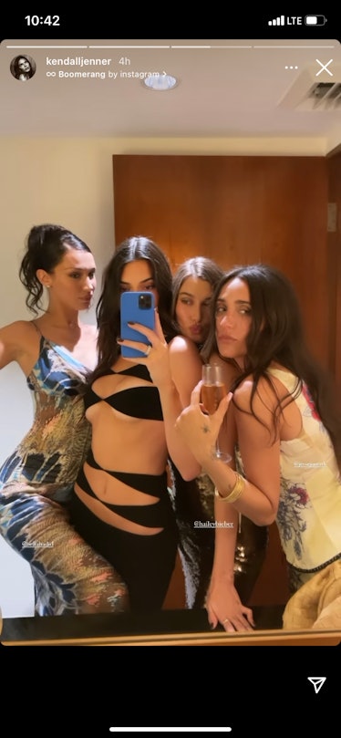 Bella Hadid, Kendall Jenner, and Hailey Bieber