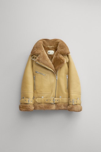 Moya® V Shearling Moto in Butter from The Arrivals x LABUCQ.