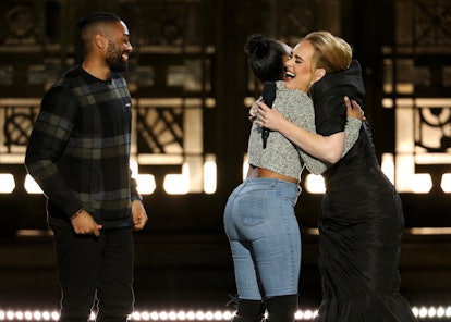 Adele helped a couple get engaged during her 'One Night Only' special. Photo via CBS