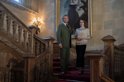 Hugh Bonneville stars as Robert Grantham and Michelle Dockery as Lady Mary in DOWNTON ABBEY: A New E...