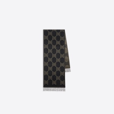 Gucci x Balenciaga Hacker Allover Logo Macro Scarf