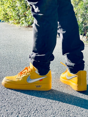 Nike air force 1 off-white yellow lemonade review on feet