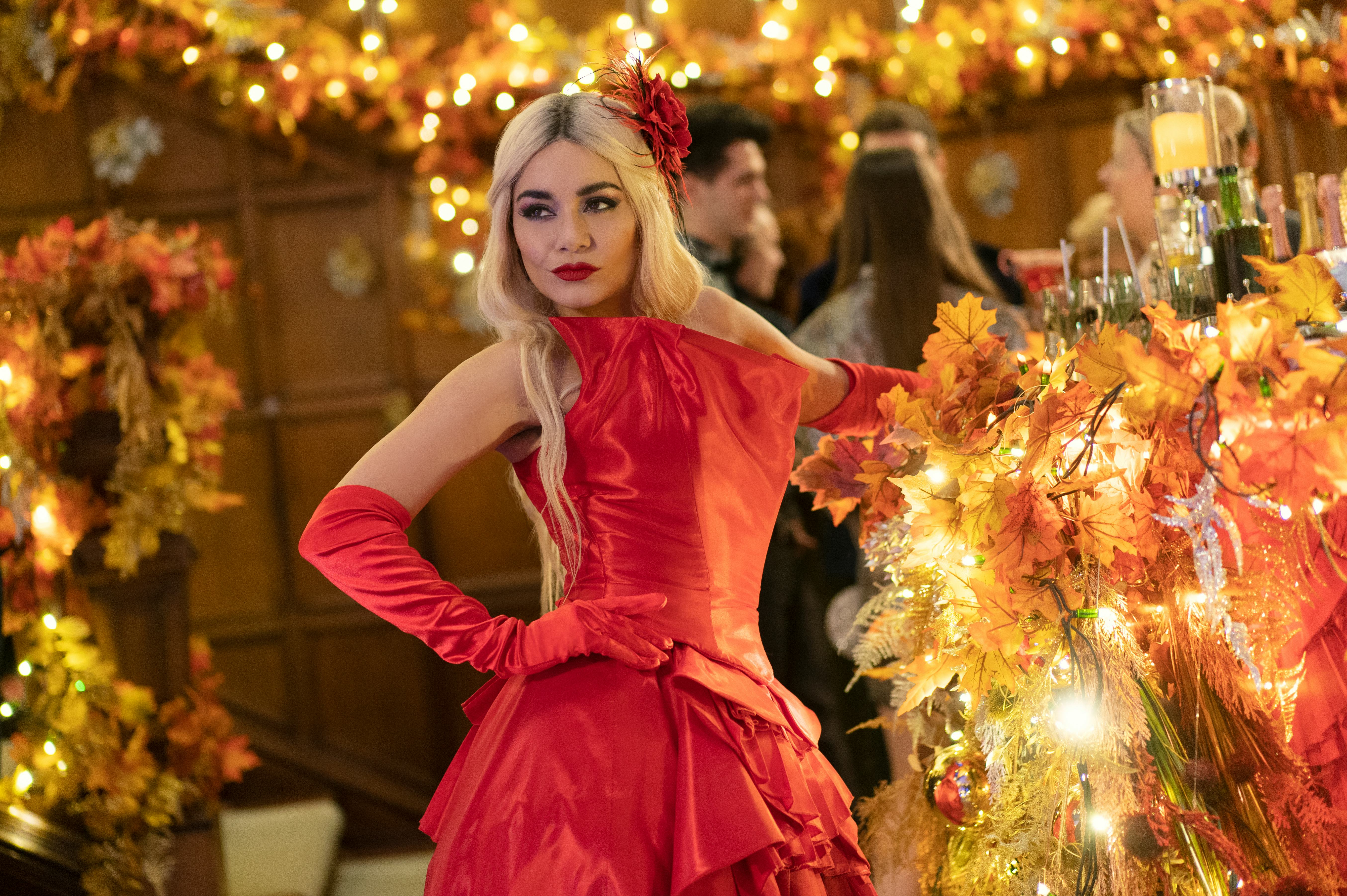 Vanessa Hudgens as Queen Margaret playing Fiona in 'The Princess Switch 3: Romancing the Star.'