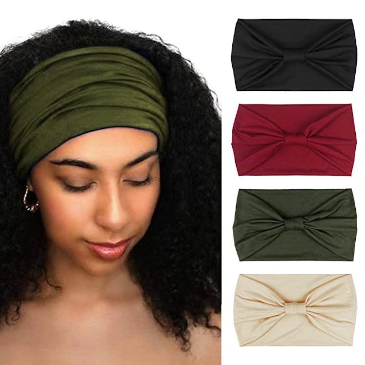 DRESHOW 1950's Vintage Modern Style Turban Headbands 