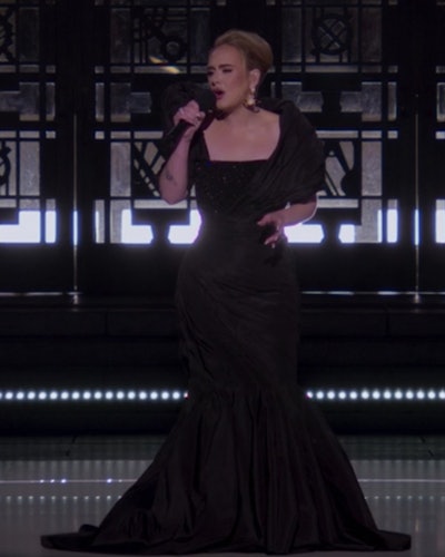Adele singing in her 'One Night Only' CBS special.
