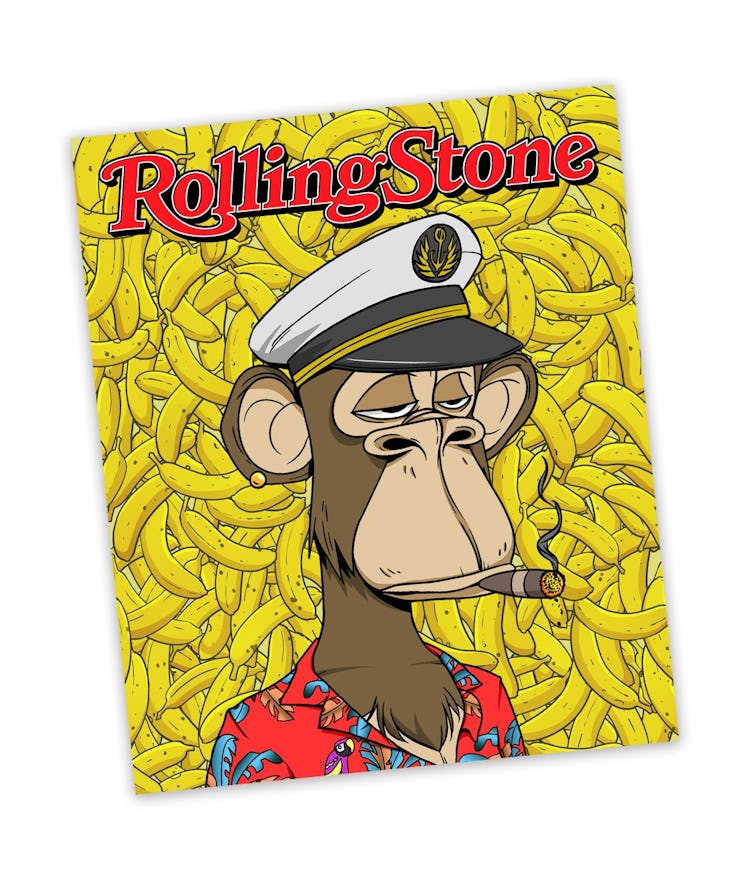 Bored Apes Rolling Stone zine cover