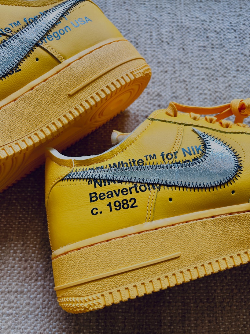 Nike air force 1 off-white yellow lemonade review on feet