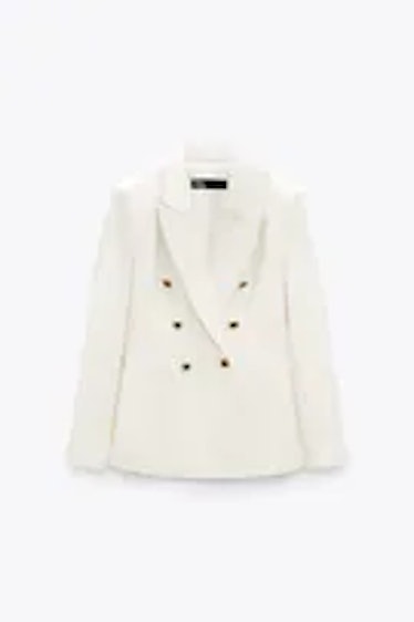 Zara Double Breasted Buttoned Blazer