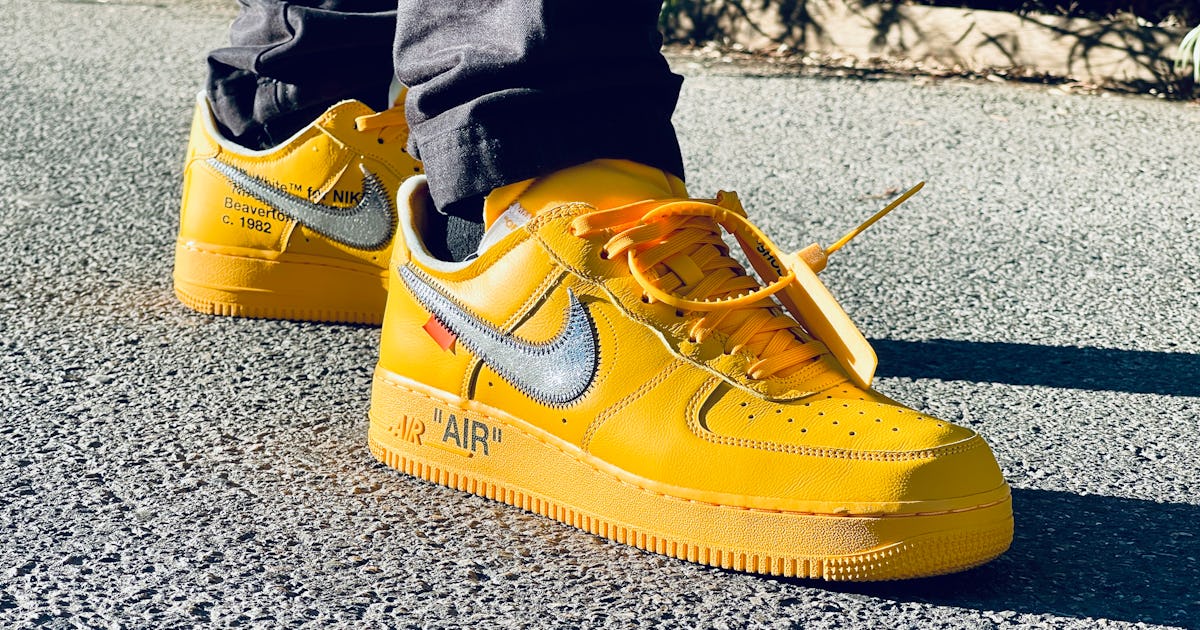 Wearing Nike's Off-White Air Force 1 'Lemonade': 2021's best sneaker?