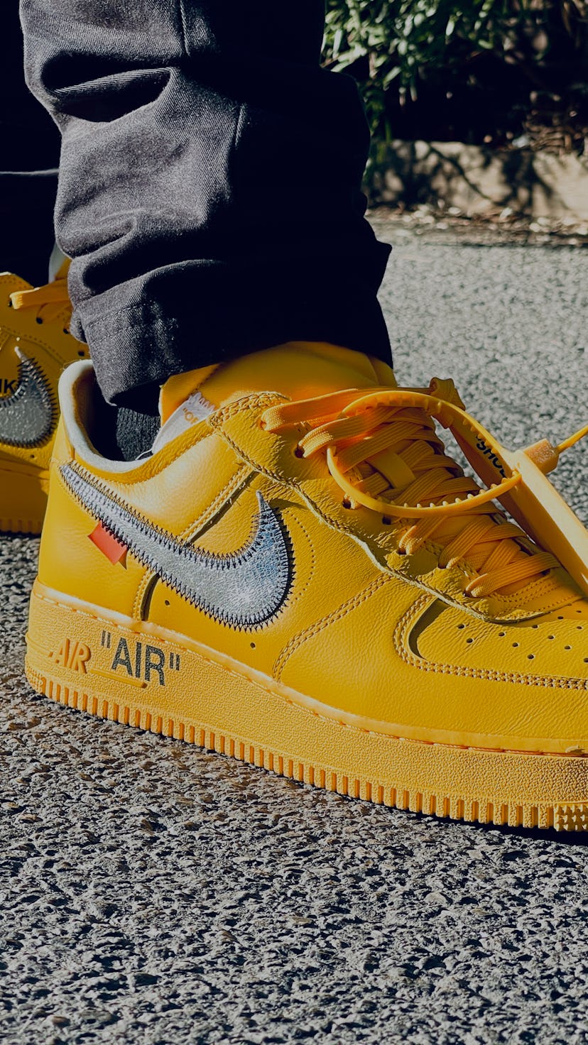 Nike air force 1 off-white yellow lemonade review on feet