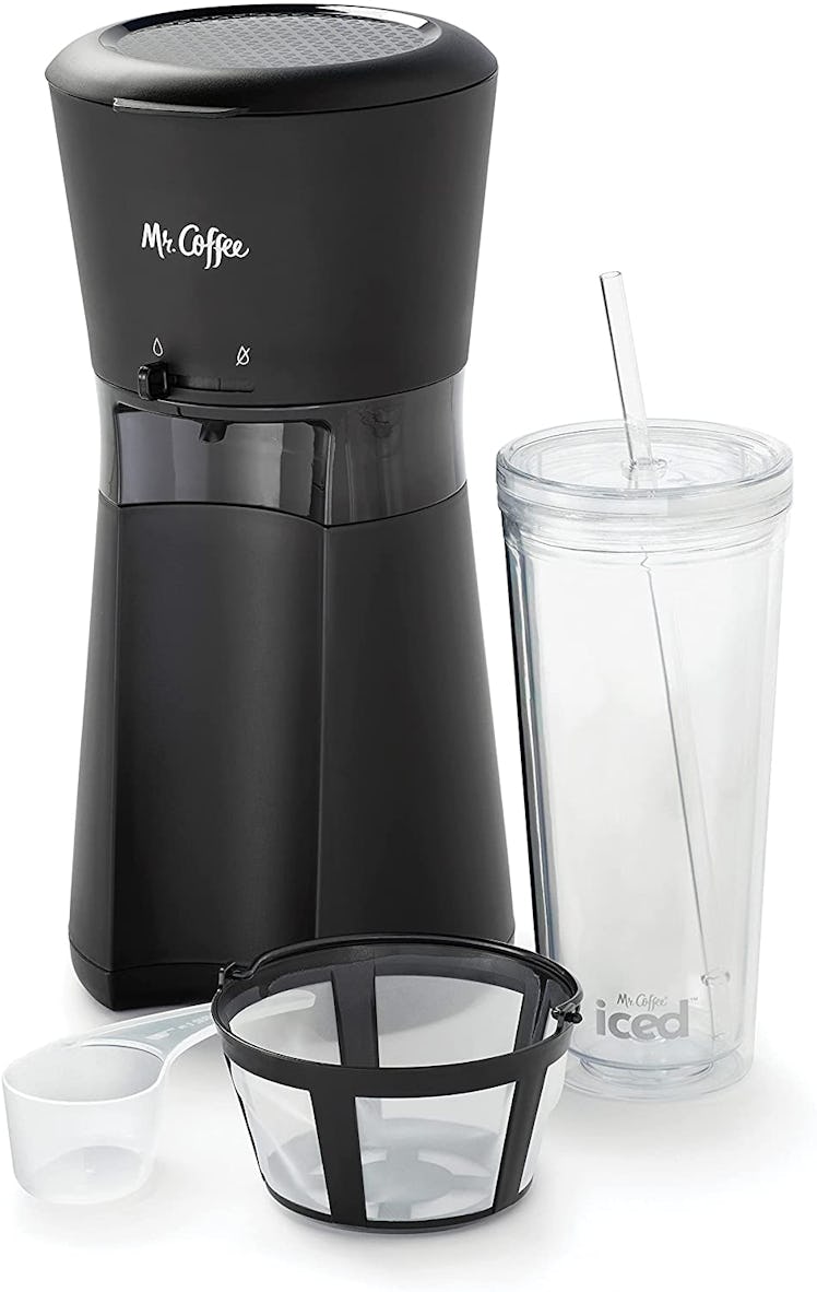 Mr. Coffee Iced Coffee Maker with Reusable Tumbler and Coffee Filter