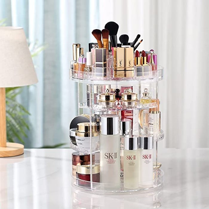 AMEITECH 360 Degree Rotating Adjustable Cosmetic Storage