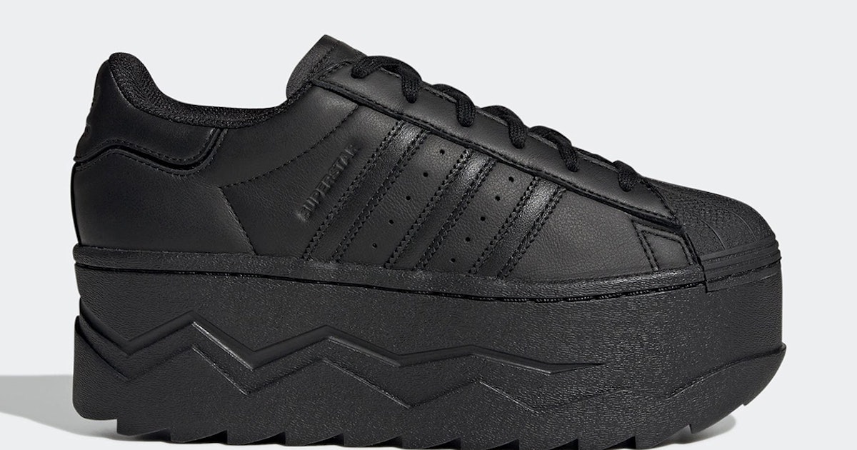 Adidas' platform Superstar is ridiculously tall and