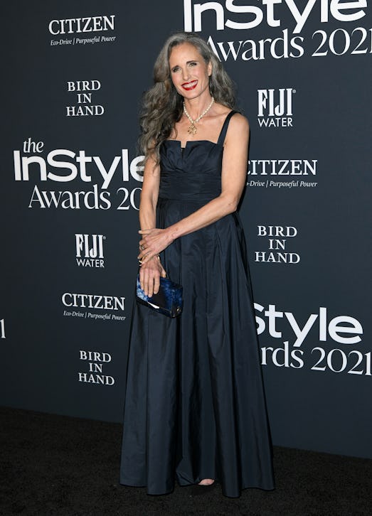 Andie MacDowell attends the 6th Annual InStyle Awards on November 15, 2021.