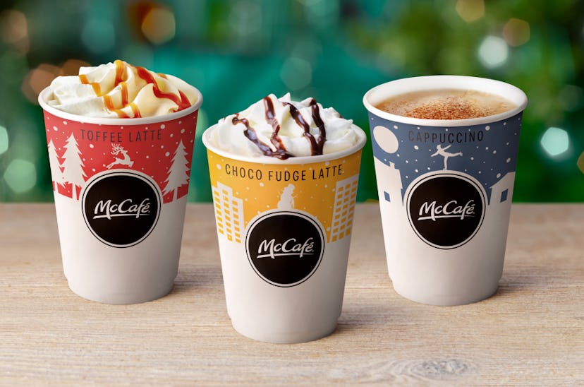 McDonald's 2021 Christmas hot drinks