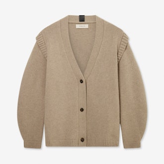The Hampstead Cashmere Cardigan in Oatmeal from DeMellier.