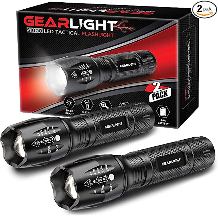 GearLight LED Tactical Flashlights (2-Pack)