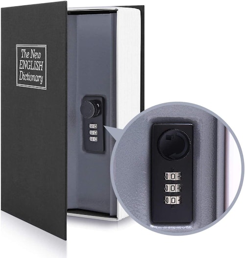 Ohuhu Book Safe with Combination Lock