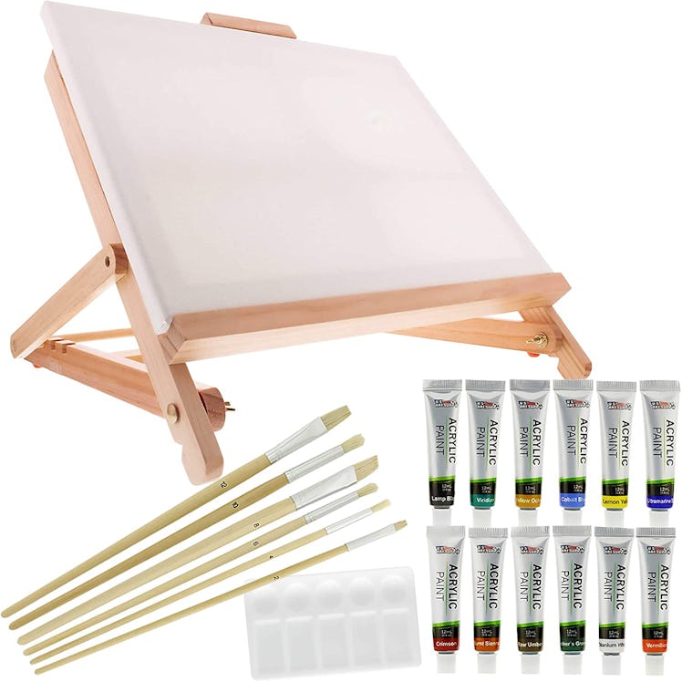 US Art Supply Acrylic Painting Easel Set (21 Pieces)