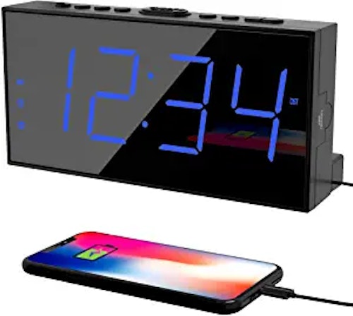 PPLEE Digital Dual Alarm Clock for Bedroom