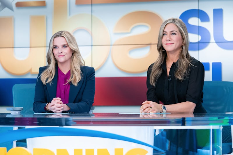 Reese Witherspoon and Jennifer Aniston in “The Morning Show,”