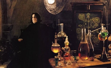 Potions master Severus Snape in Harry Potter and the Sorcerer’s Stone.