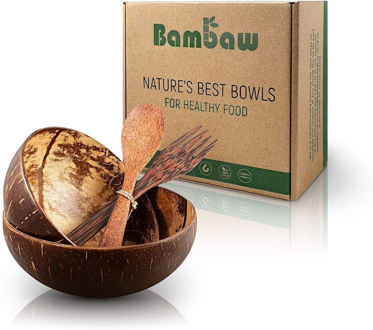 Bambaw Coconut Bowl Set (4 Pieces)