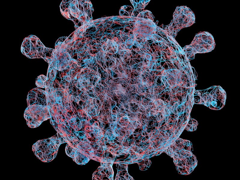 A illustration of the covid-19 virus