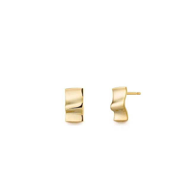 18k gold plated Wave earrings from Edge of Ember.
