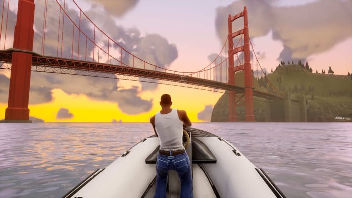 A screenshot from 'GTA: The Trilogy' 