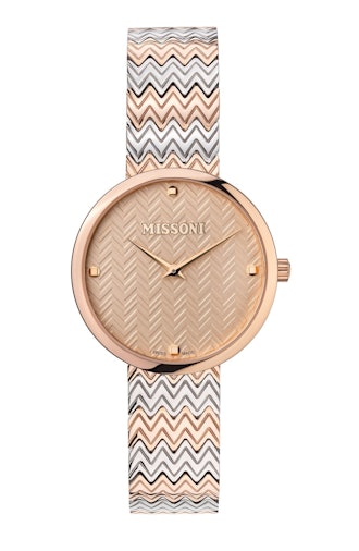 Two tone Missoni M1 Watch, available to shop on Lord & Taylor.