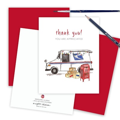 Mail Carrier Thank You Card