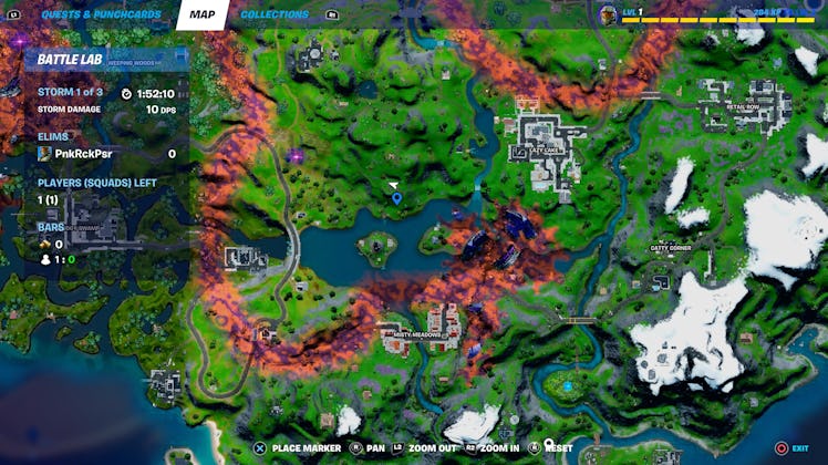 fortnite kakashi npc location map