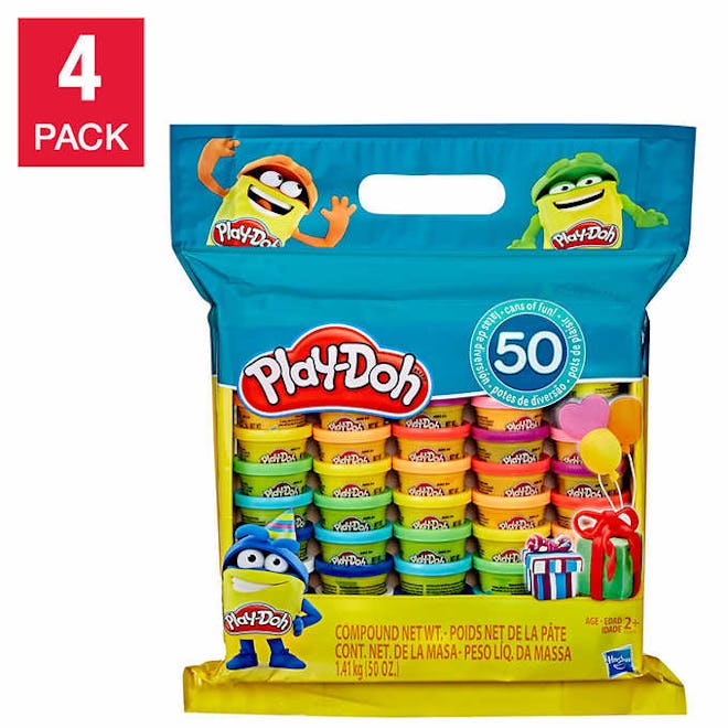 Costco Play-Doh 50 Can Bag, 4-pack 200 Total